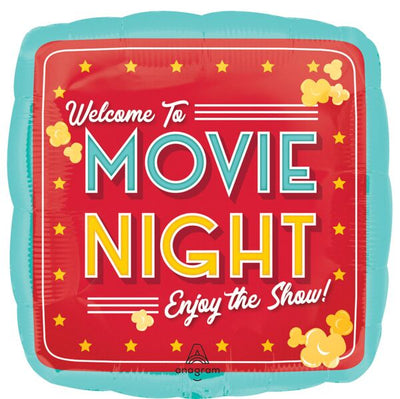 Movie Night Foil Balloon 18"