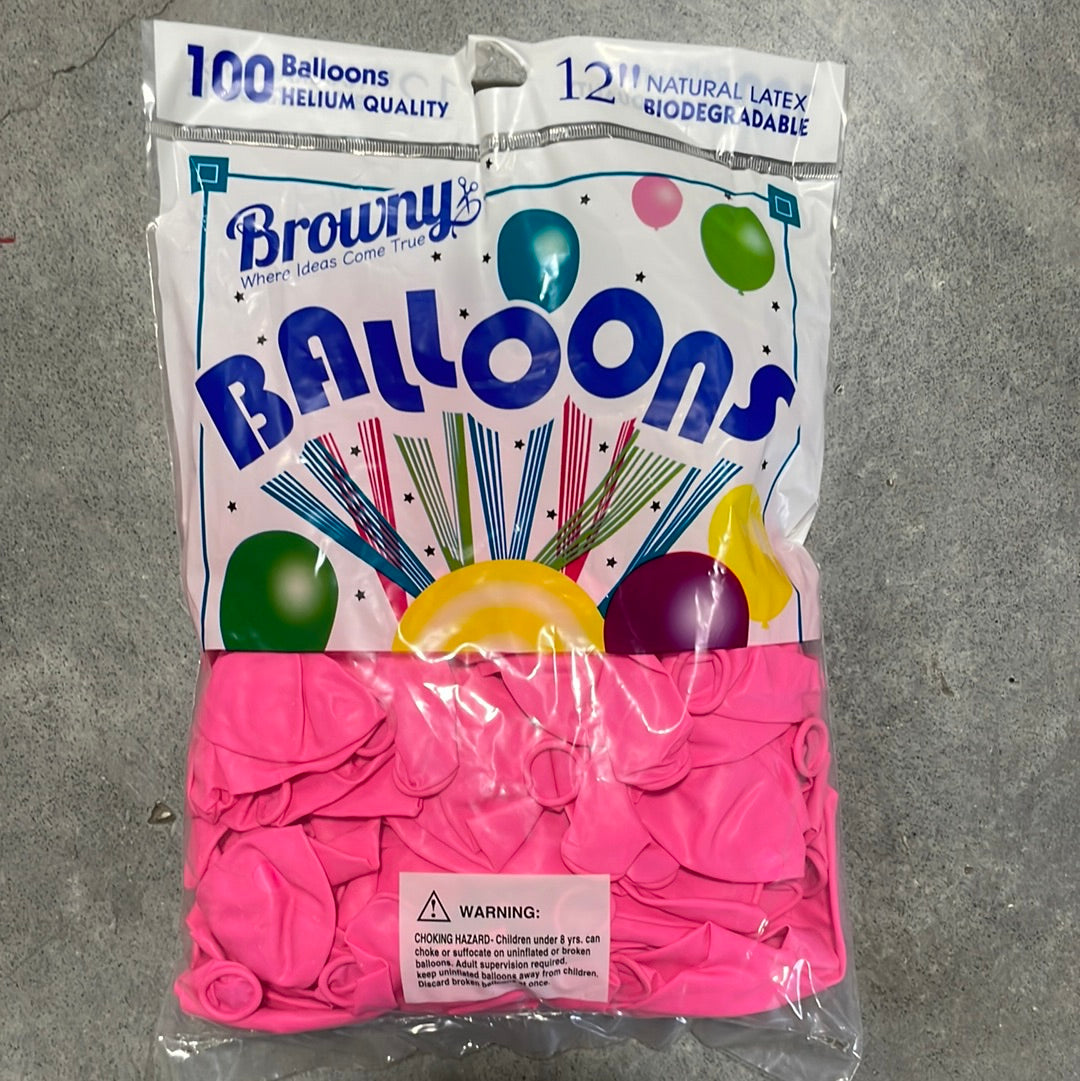 Globos 12” 100pcs - Pink