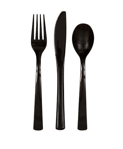 BLACK 18CT. CUTLERY