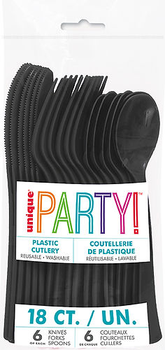 BLACK 18CT. CUTLERY