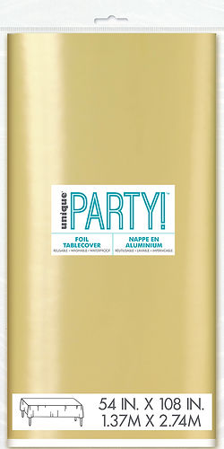 GOLD FOIL TABLECOVER