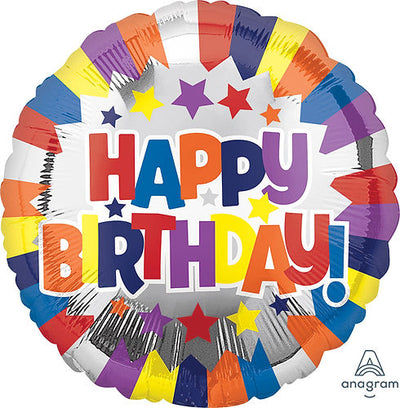 18" BIRTHDAY SILVER BURTS