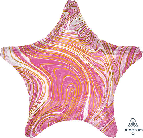19" MARBLEZ PINK STAR