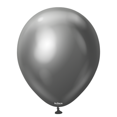 Kalisan Balloons 5" Mirror Space Grey 100ct