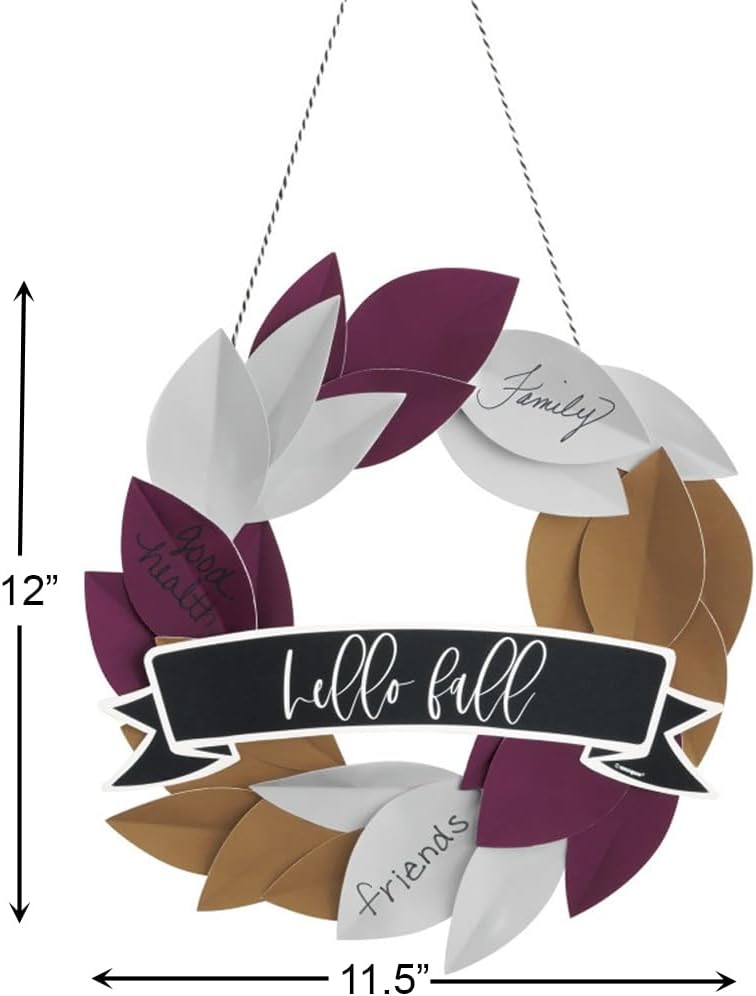 Modern Thanksgiving DIY Paper Wreath Kit (1u)