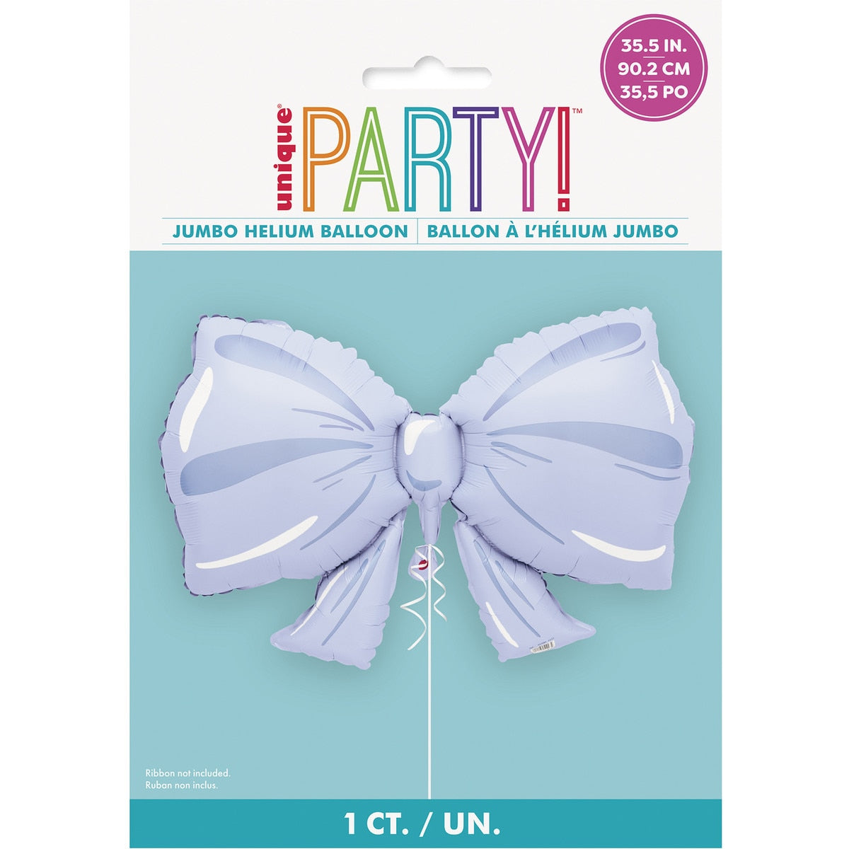 Bow Lilac Super Shape Balloon 35.5" (x1u)