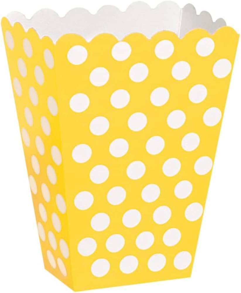 Treat Boxes Dots Yellow (x8u)