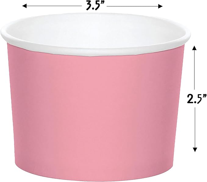 Tazas de Tratamiento Pink Clásico, 8 piezas