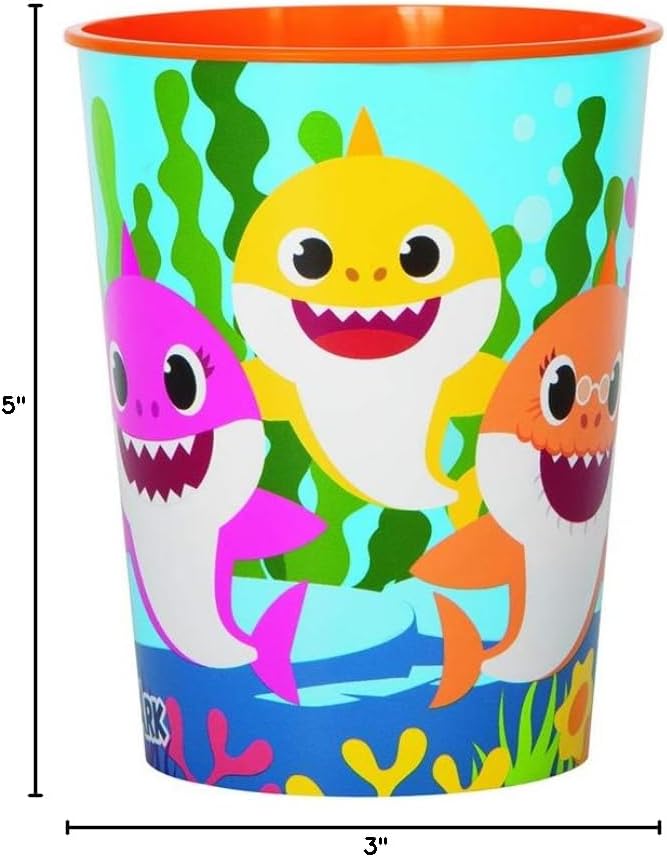 Vaso Plástico Baby Shark 16oz (x1u)