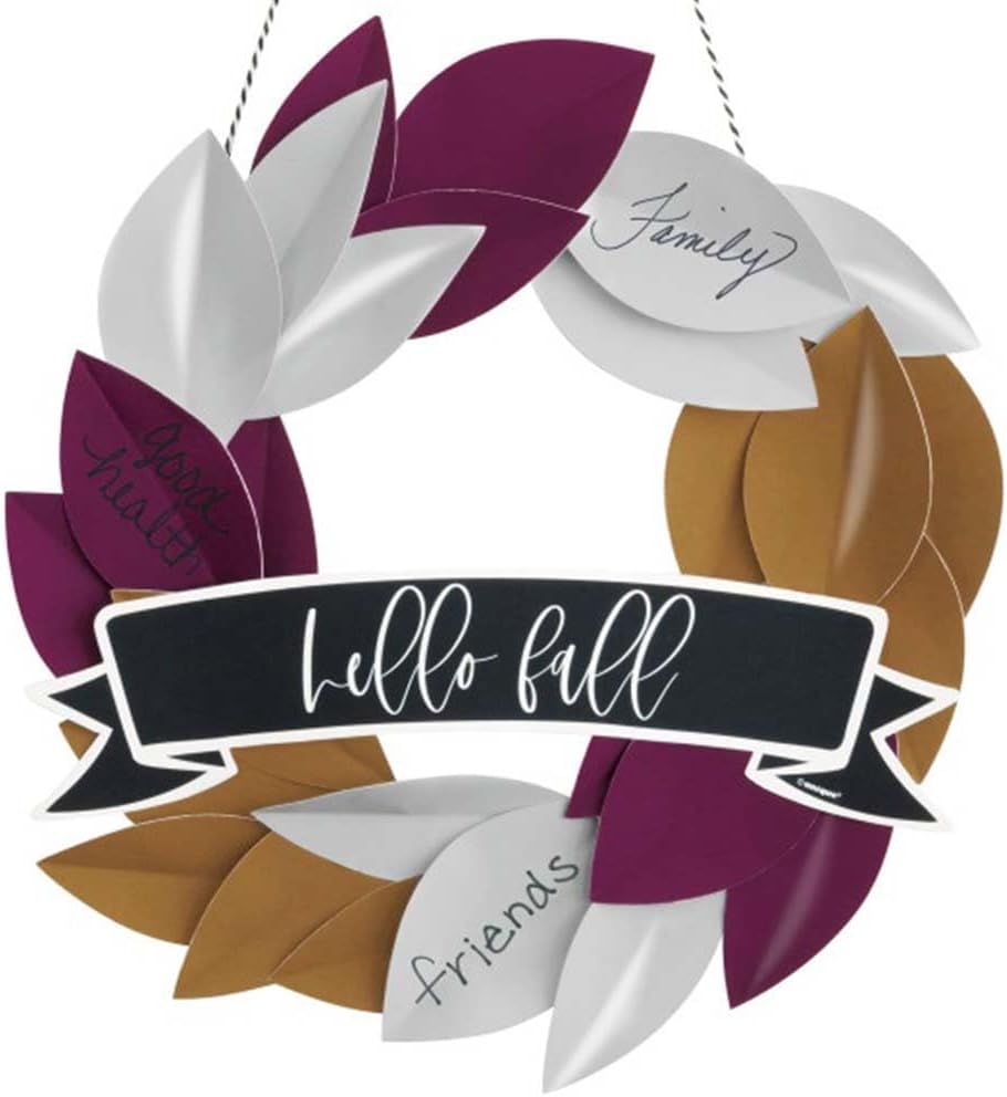 Modern Thanksgiving DIY Paper Wreath Kit (1u)