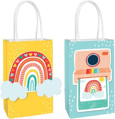 Retro Rainbow Bolsas de Regalo (x8u)