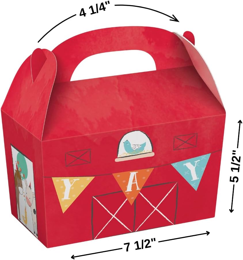 Baby Farm Banyard Treat Boxes (x8u)