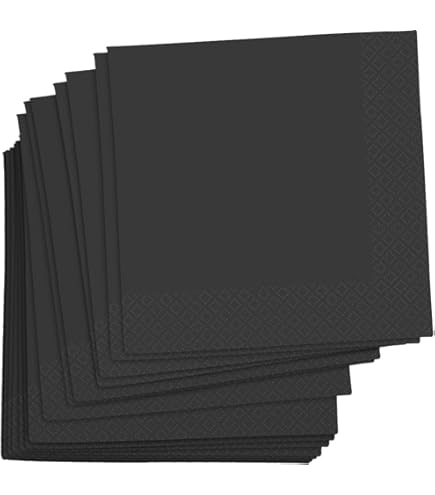 Lunch Napkins Black (x20u)