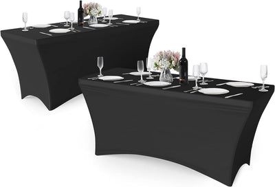 Mantel Spandex 8ft Rectangular - Negro