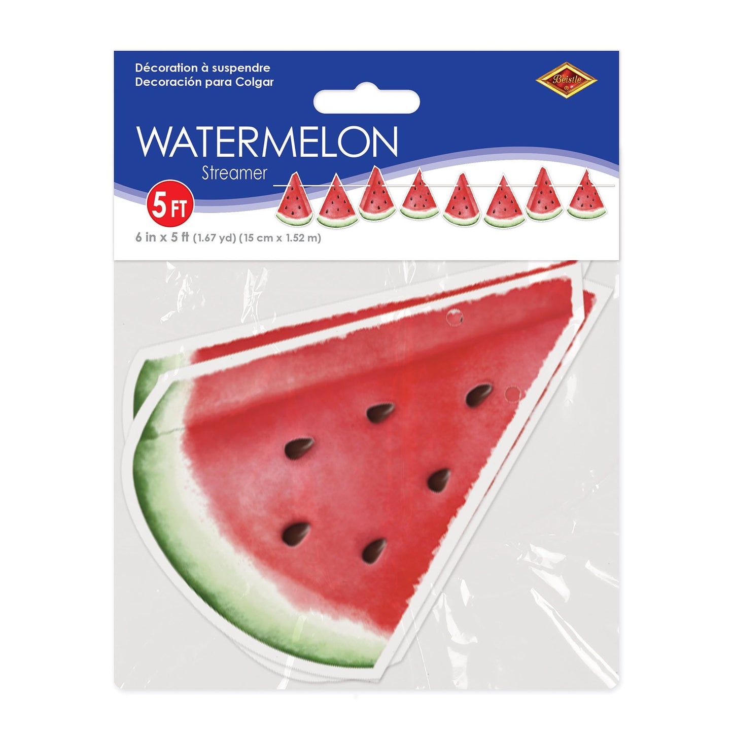 Watermelon Streamer 5ft (x1u)