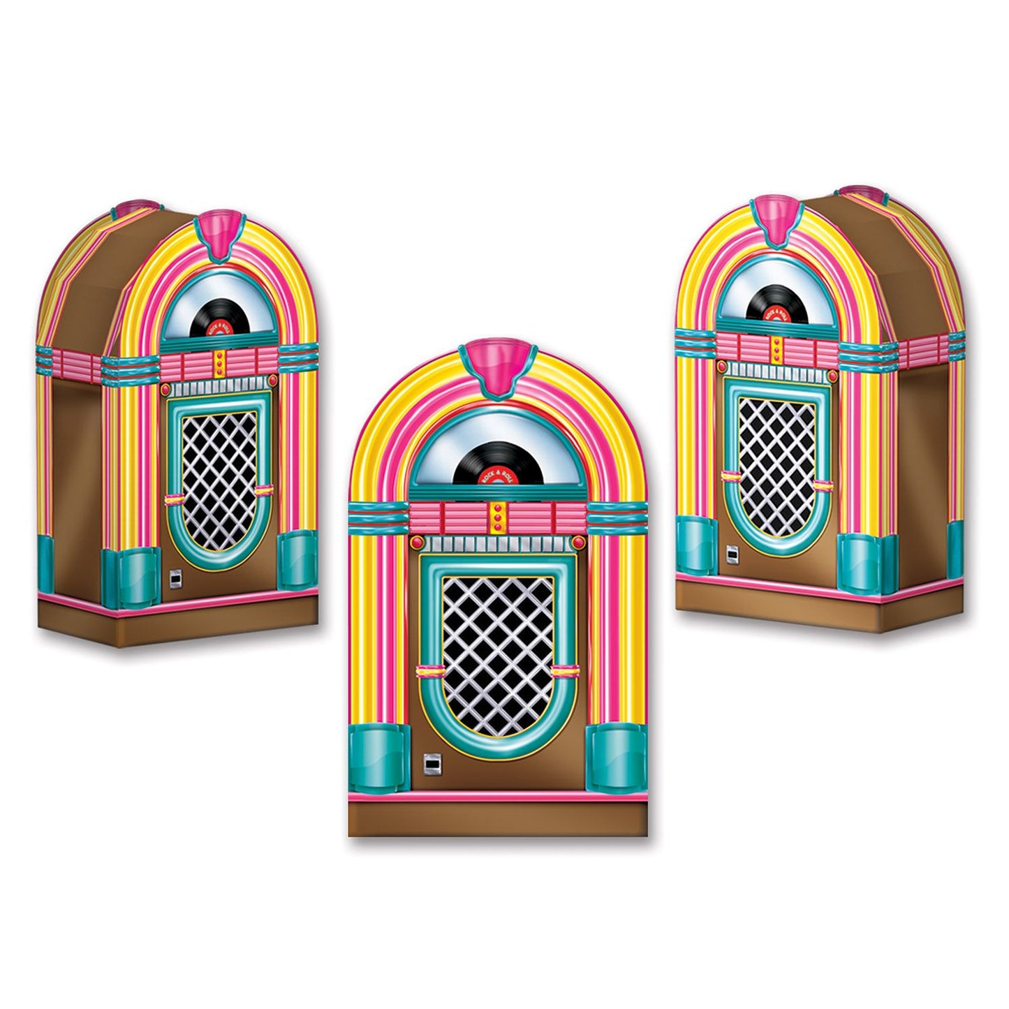 Jukebox Favor Boxes Retro Vintage (x3u)