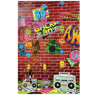 Back To The 80's Sign Retro Vintage (x1u)
