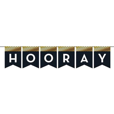 Hooray Large Sequin Banner 6ft (x1u)