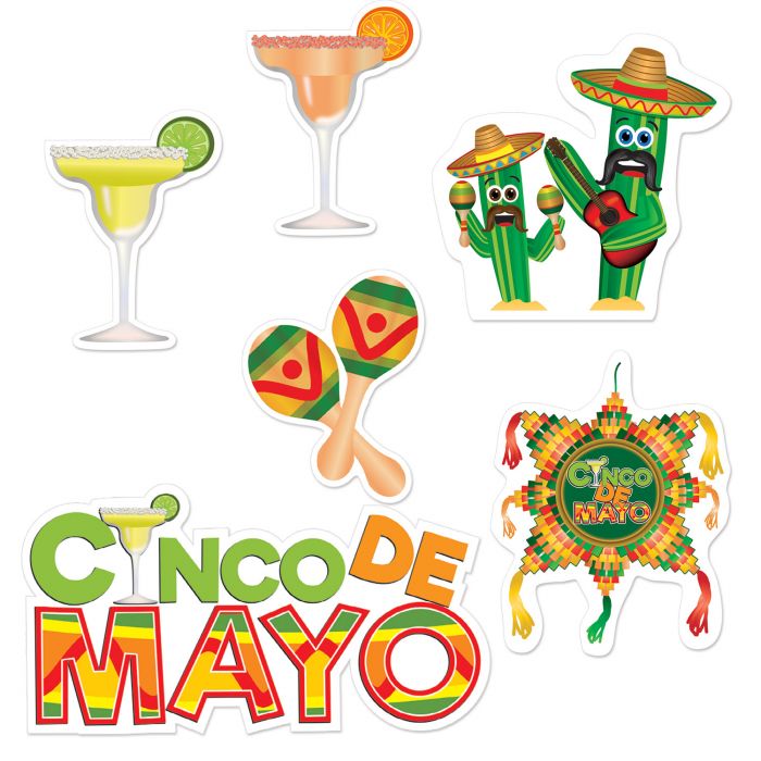 Cutouts Cinco De Mayo Large Mexico (x6u)