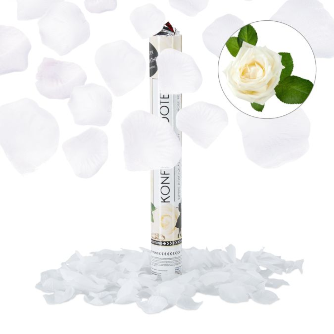 Rose Petal Party Popper (White)