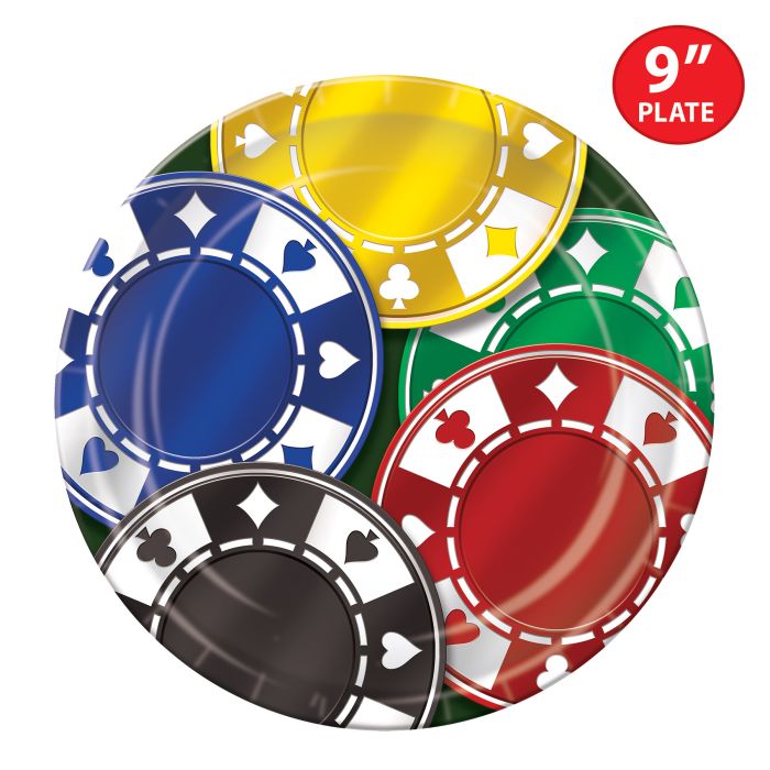 Poker Chips Plates