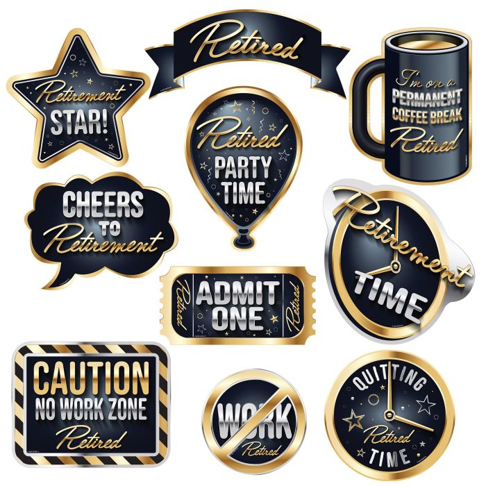 Happy Retirement Photo Signs (x10u)