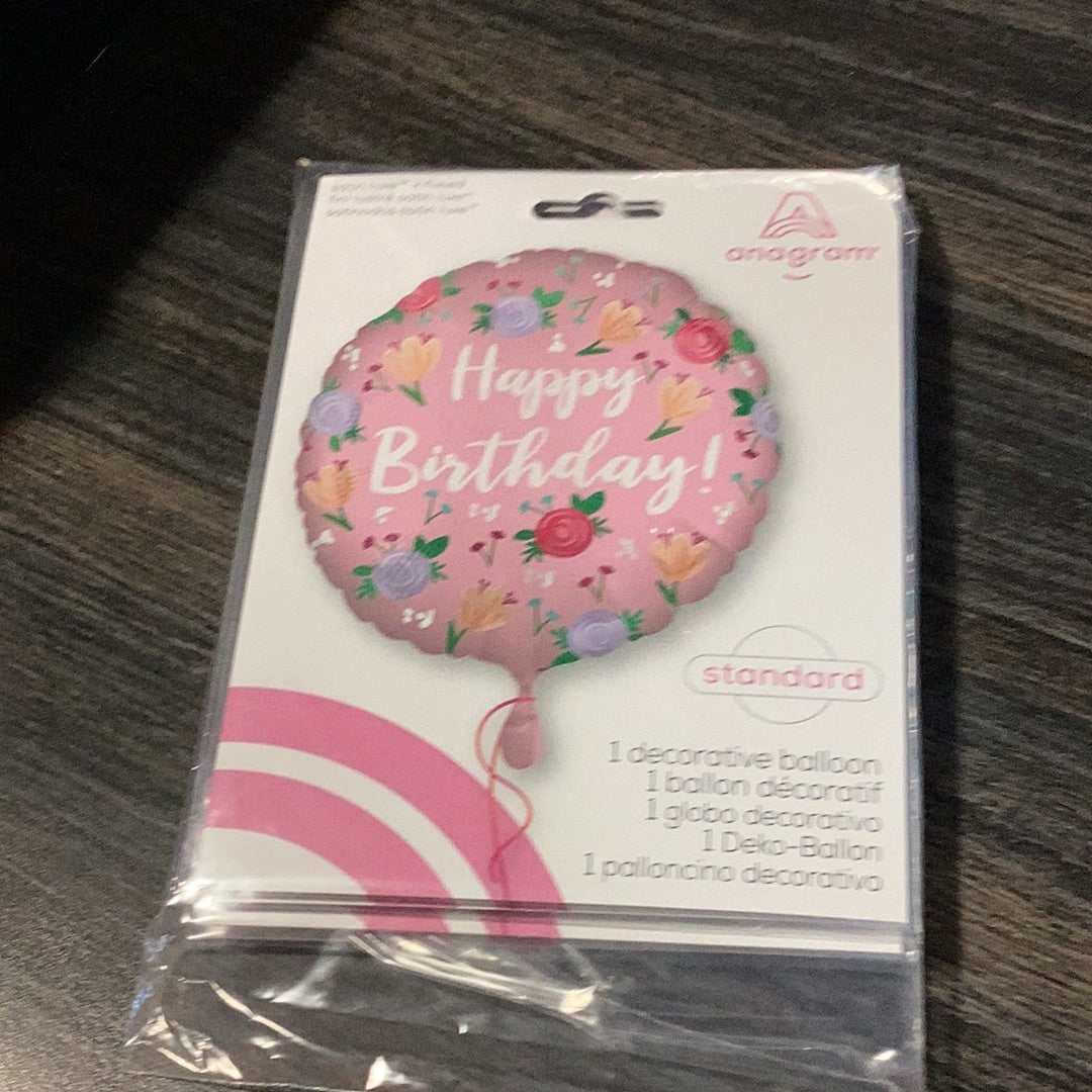 Globo 18" HAPPY BIRTHDAY PEONY