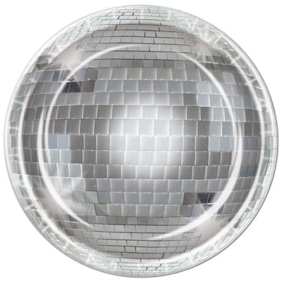 Disco Ball Platos 9" Retro Vintage (x8u)