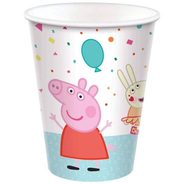 Peppa Confetti 9oz Vasos (x8u)
