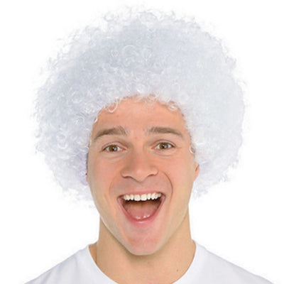 WIG-AFRO WHITE