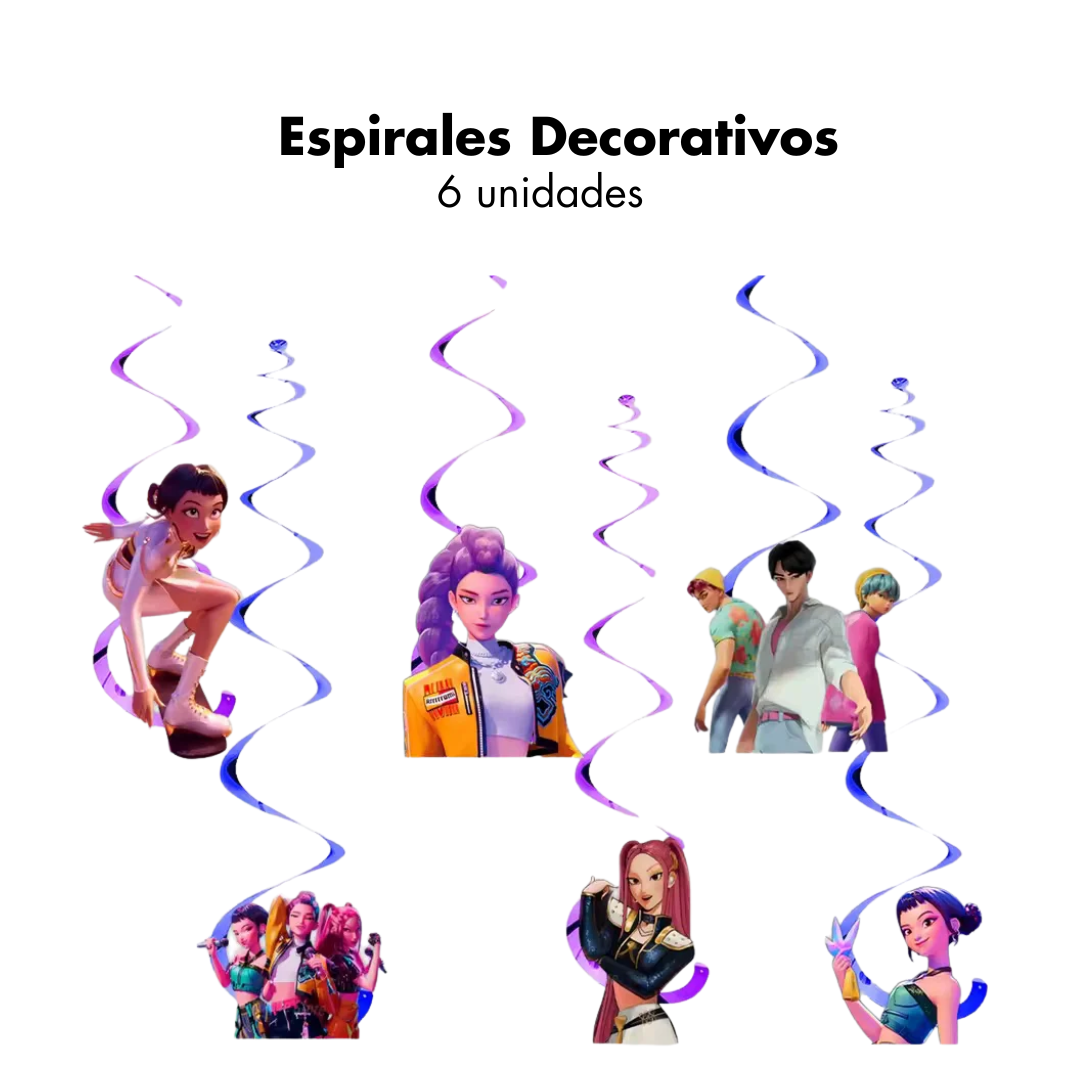 Espirales Kpop Demon Hunters (x6u)