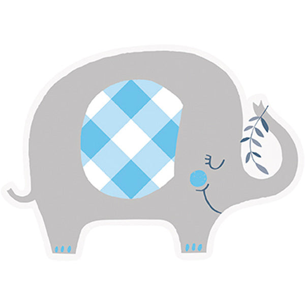 Invitations Blue Elephant (x8u)