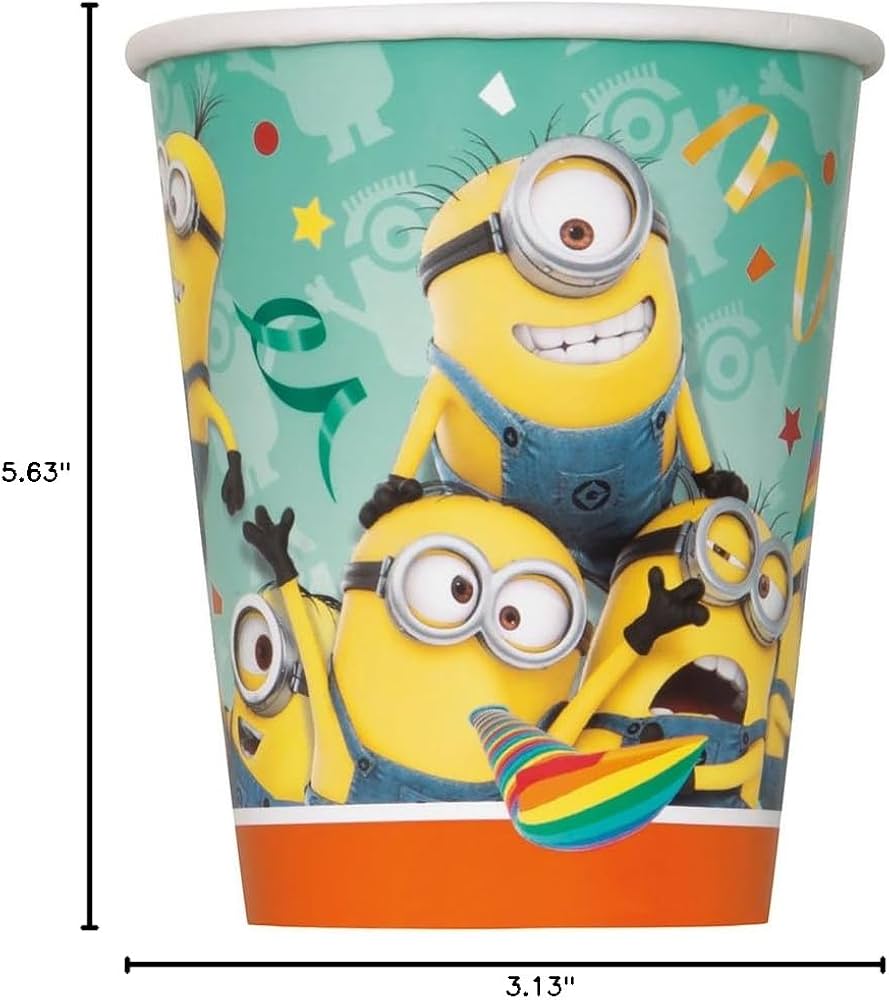 Vasos de Papel Despicable Me 9oz (x8u)
