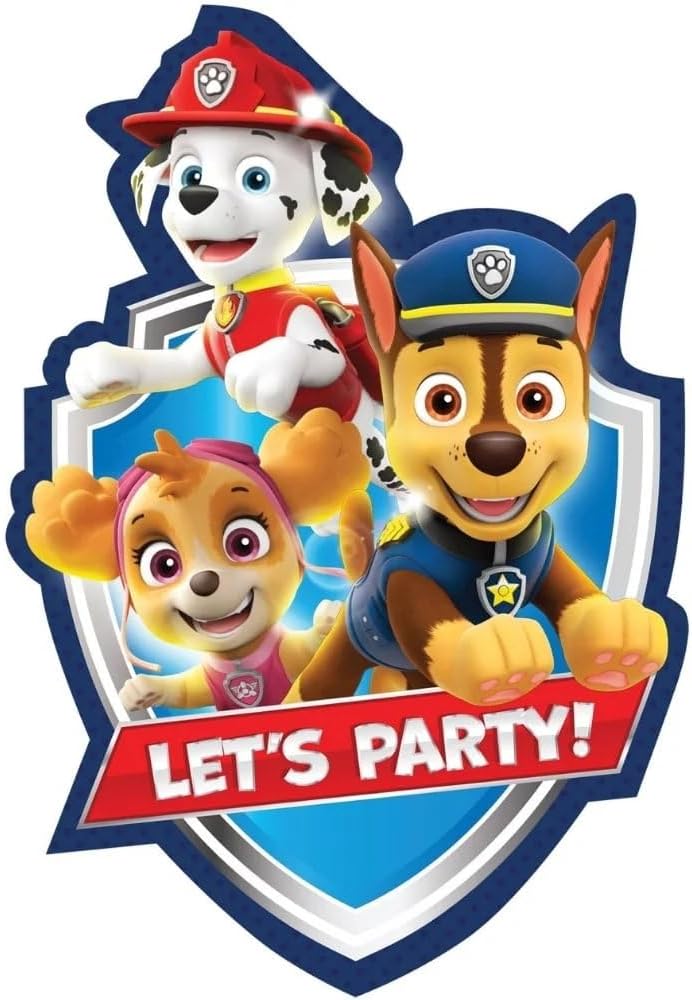 Invitations Paw Patrol (x8u)