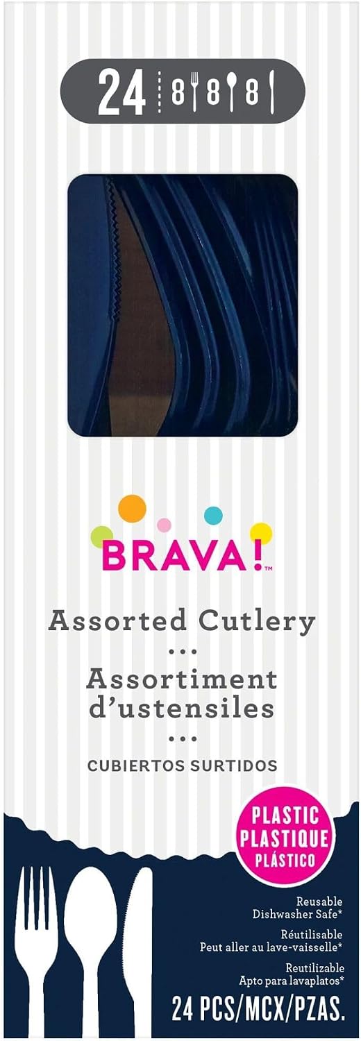 Reusable Cutlery Assortment True Navy (x24u)