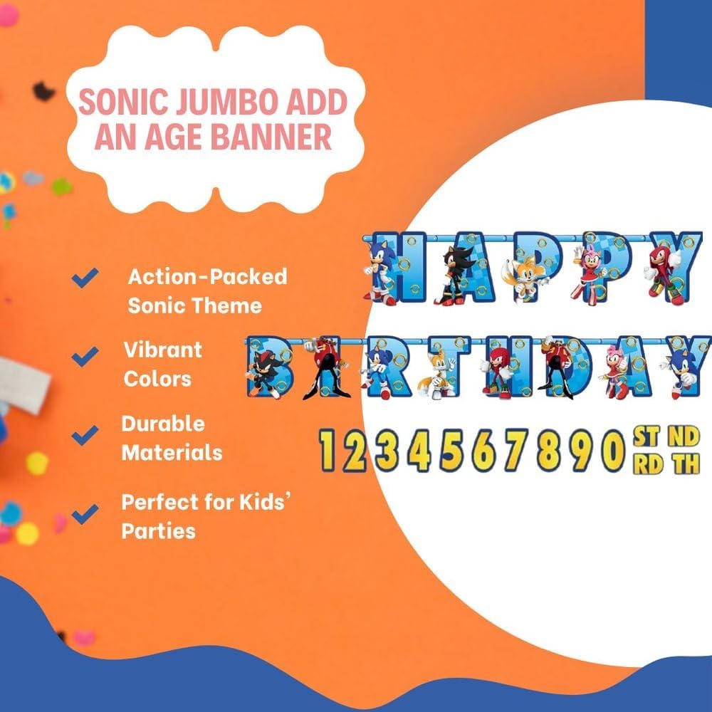 Sonic Customizable Banner 10.7 ft (x1u)