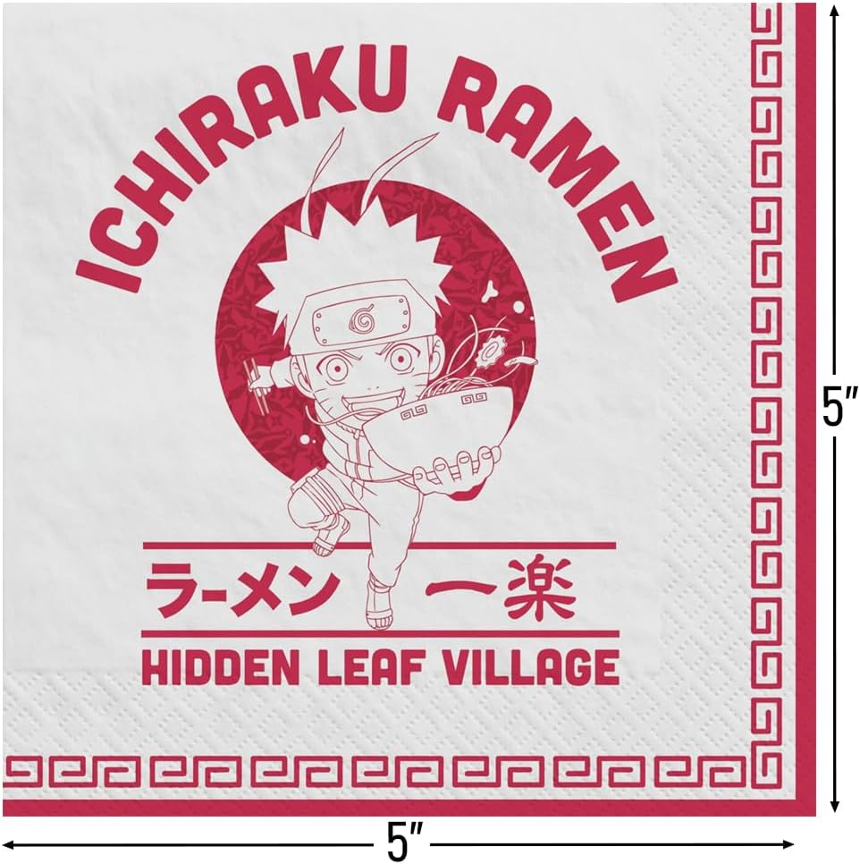 Naruto Beverage Napkins (x16u)