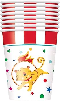 Circo Carnval Vasos 9oz (x8u)