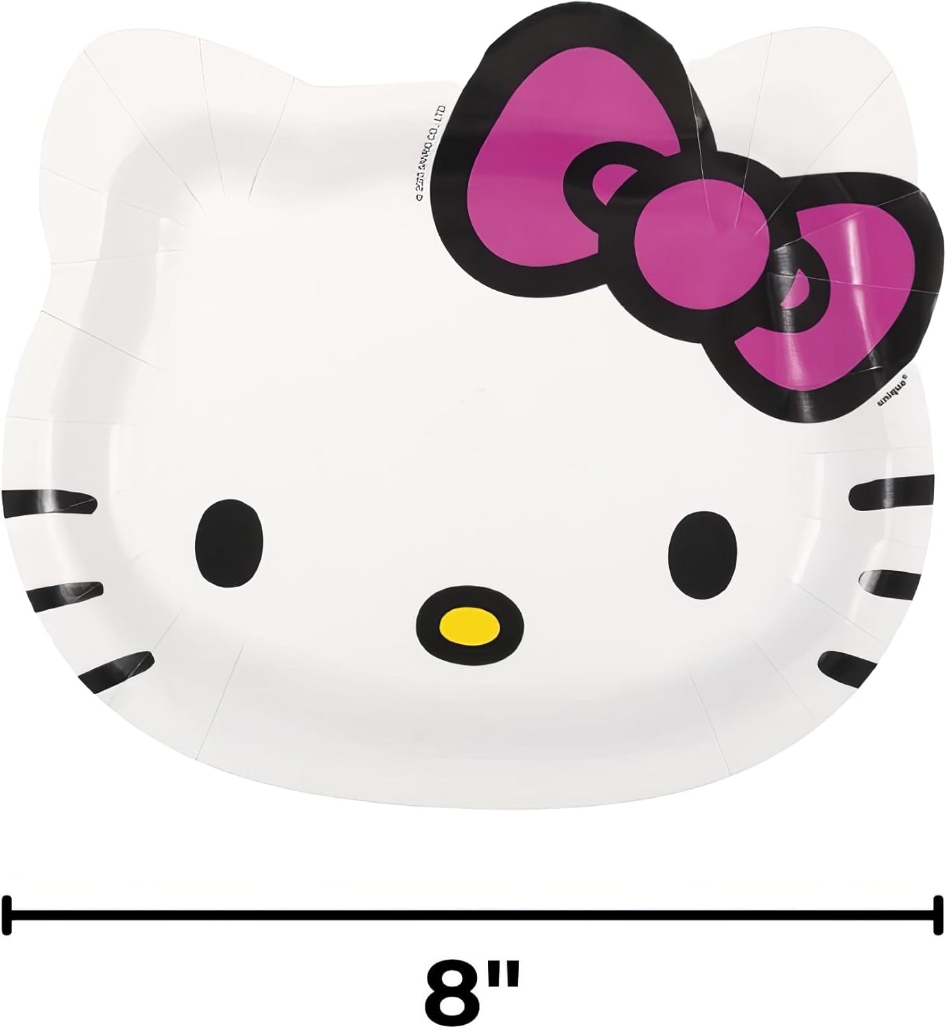 Hello Kitty Shaped Paper Plates (x8u)