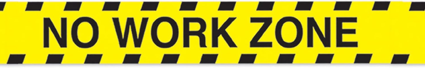 No Work Zone Party Tape (x1u)