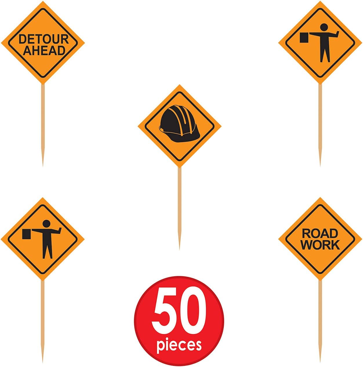 Construction Sign Picks (x50u)