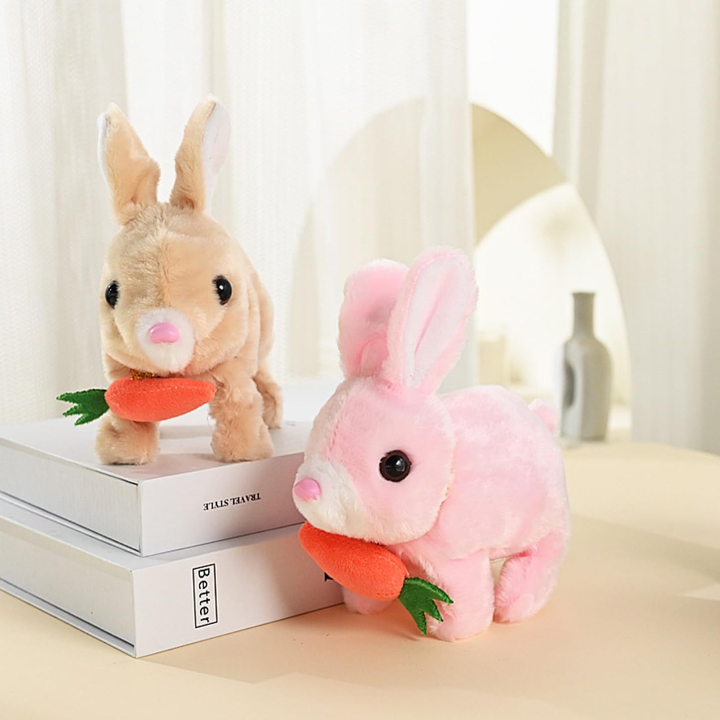 Conejito de Pascua de Peluche con Movimiento – 5"x6"