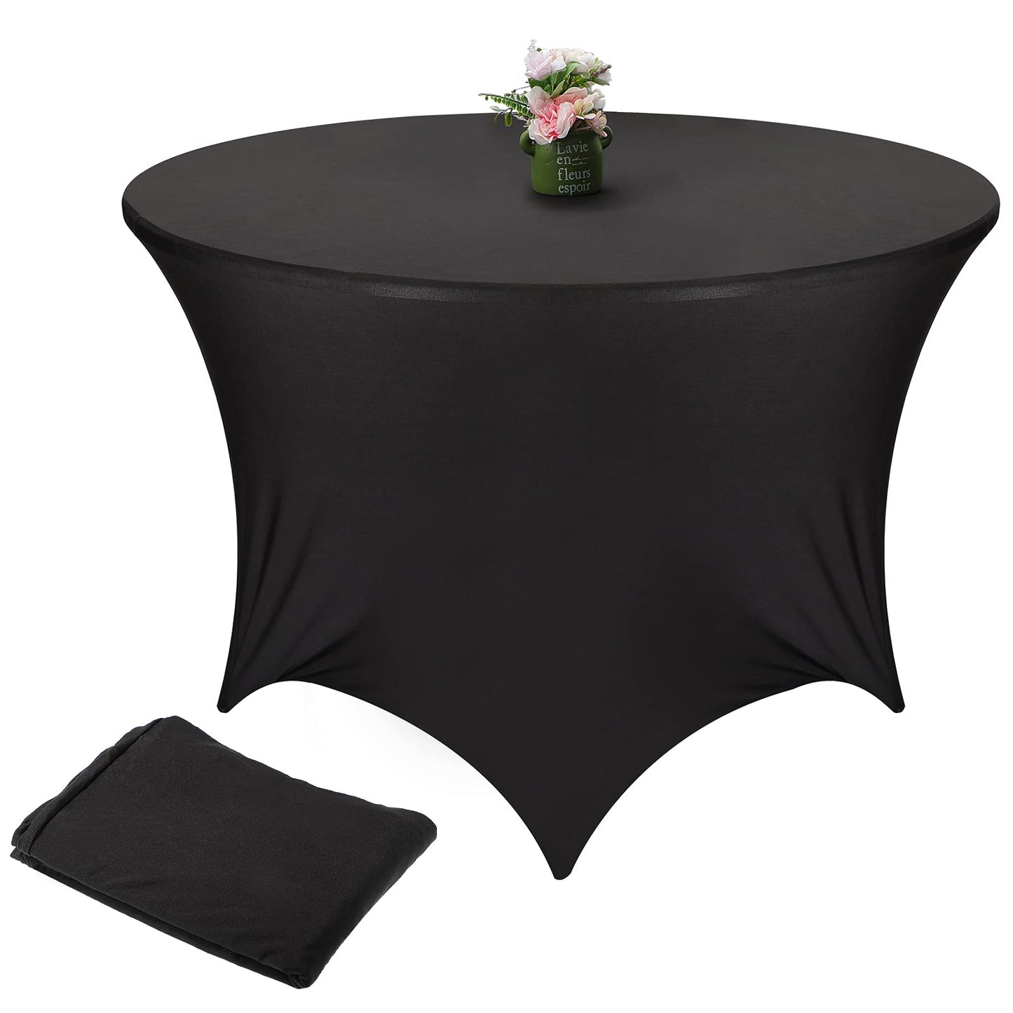 Mantel Spandex Mesa Circular 72" - Negro