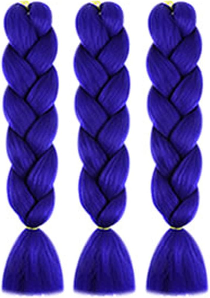 Kpop Peluca Trenza Azul (x1u) - Medium