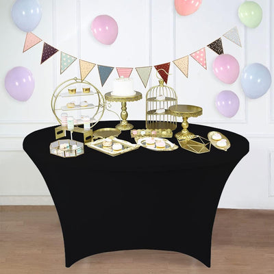 Mantel Spandex 72" Mesa Circular - Negro