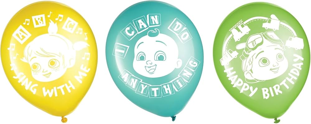 Cocomelon Latex Balloons (x6u)