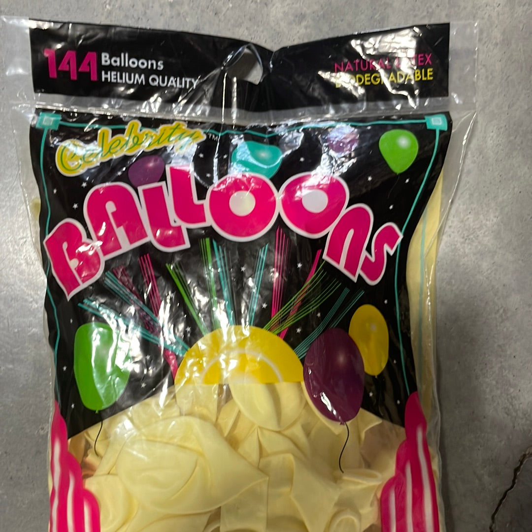 Globos 9” 144pcs - Vanilla Macaron