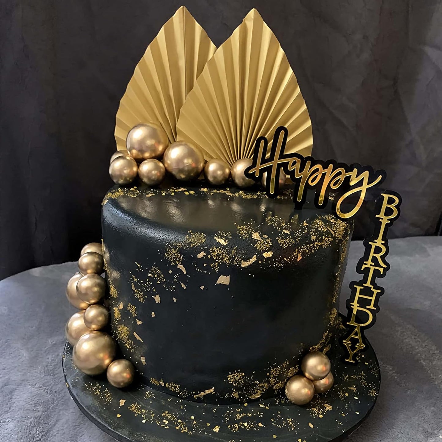 Cake Accessory Gold 2pcs