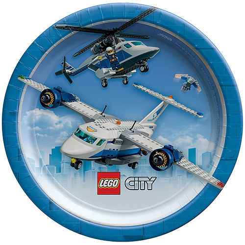 LEGO CITY PLATES ROUND