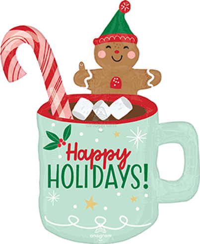 Holiday Christmas Mu Supershape Balloon